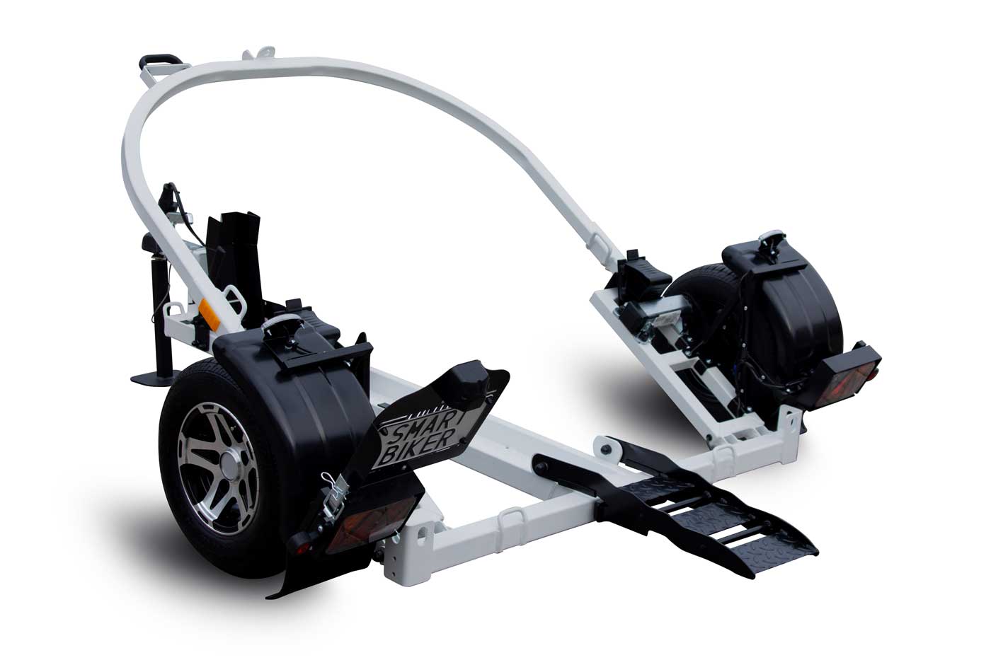 La remorque pour moto simple, pliable et sans effort