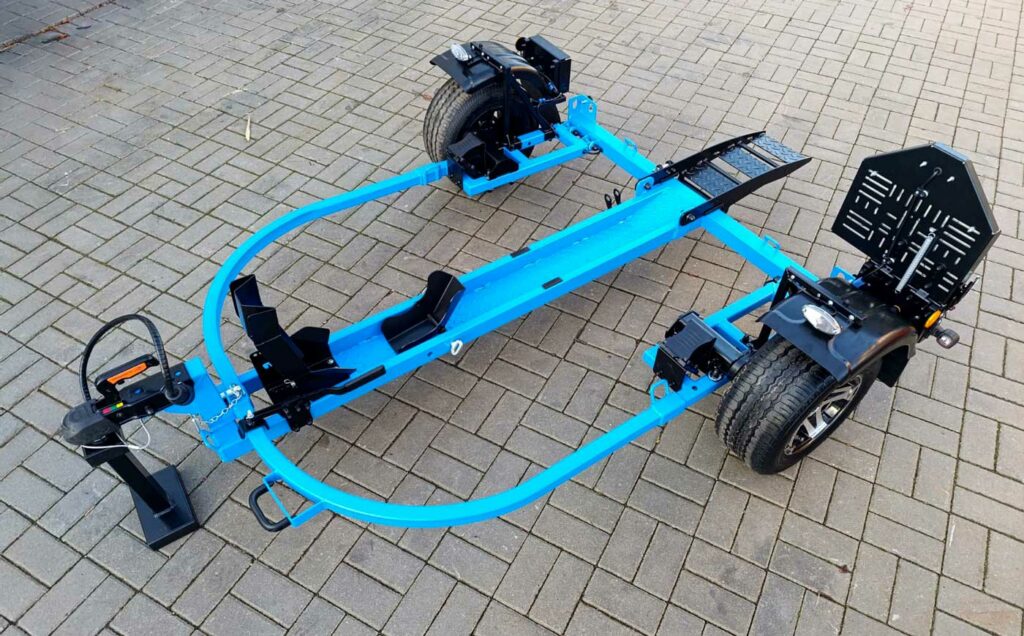La remorque pour moto simple, pliable et sans effort