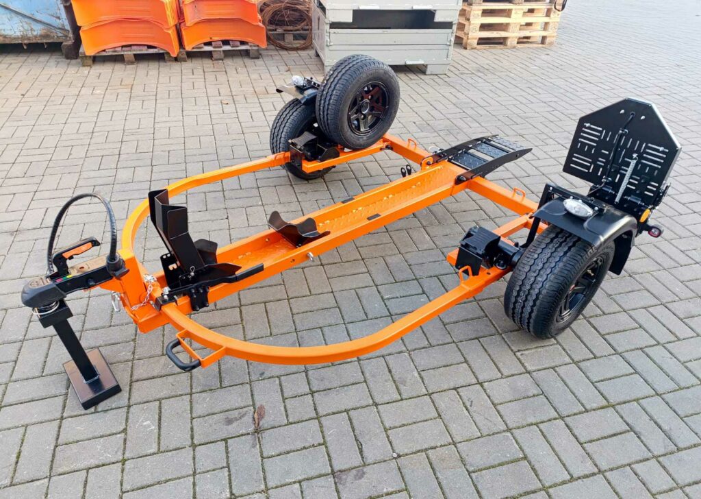 La remorque pour moto simple, pliable et sans effort