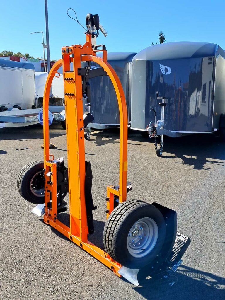 La remorque pour moto simple, pliable et sans effort